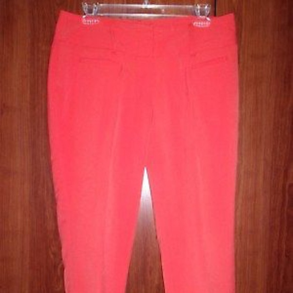 RAFAELLA ,ORANGE CROPPED PANTS, CUFF PANT LEG,Sz 6